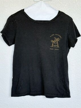 Vintage style surf tee. Aloha Exchange. Women’s XS made in Hawaii.